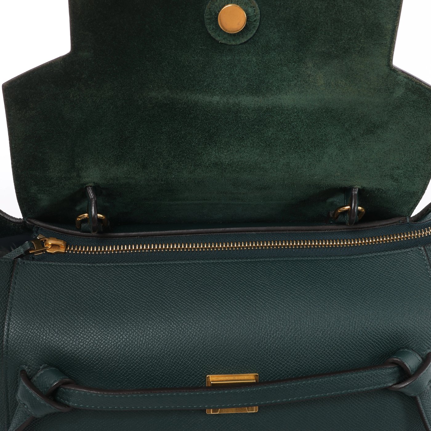 Celine Belt Bag Mini Leather 2Way Handbag in Green