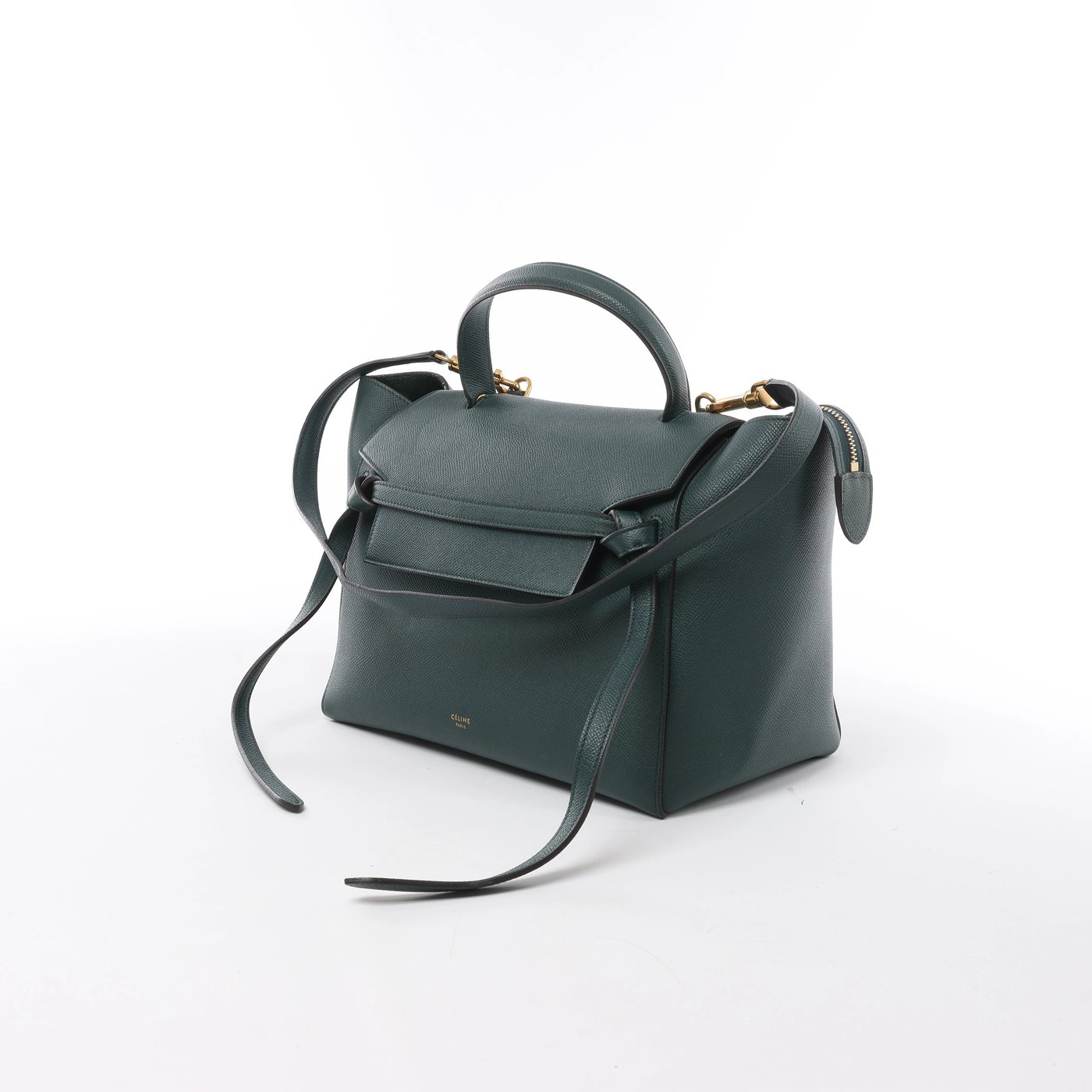 Celine Belt Bag Mini Leather 2Way Handbag in Green