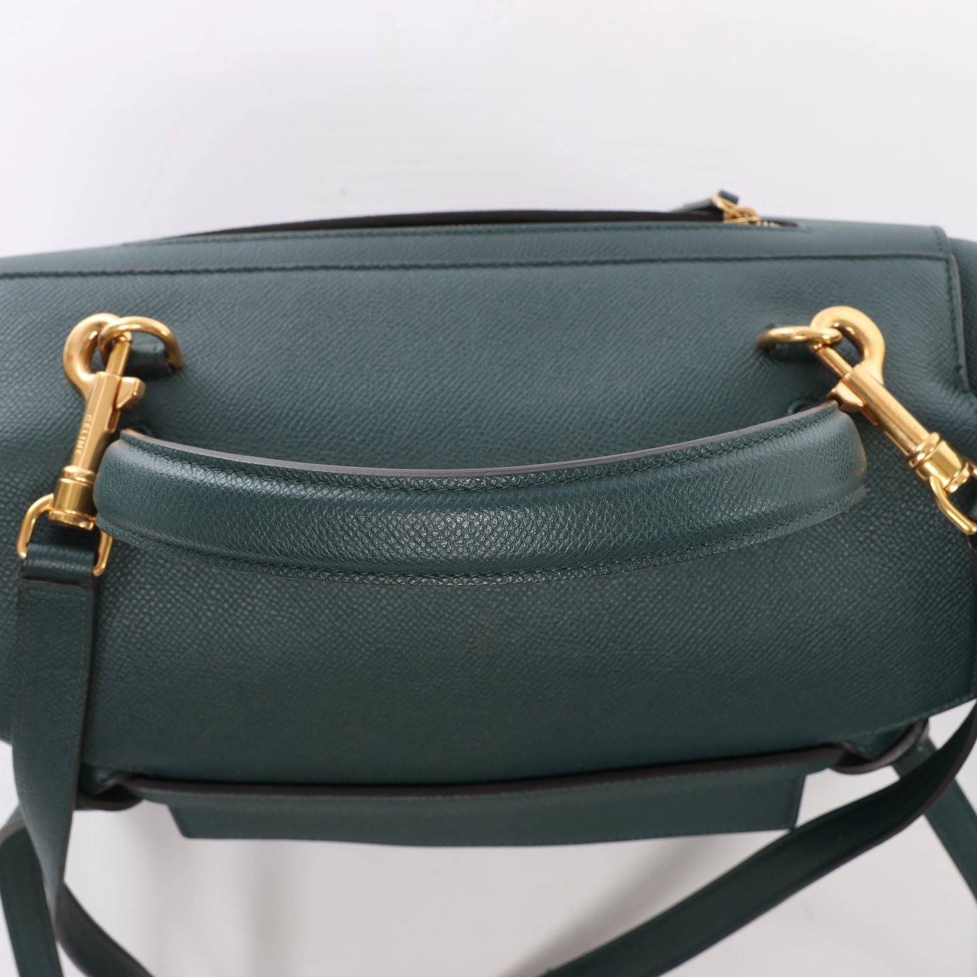 Celine Belt Bag Mini Leather 2Way Handbag in Green