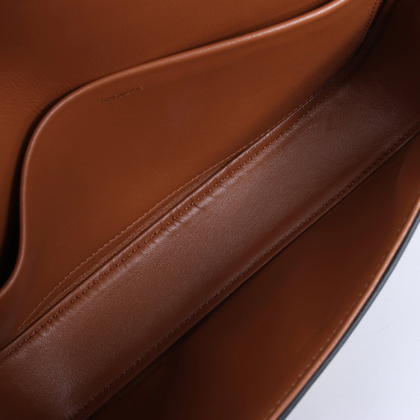 Celine Triomphe Claude PVC & Leather Shoulder Bag in Brown