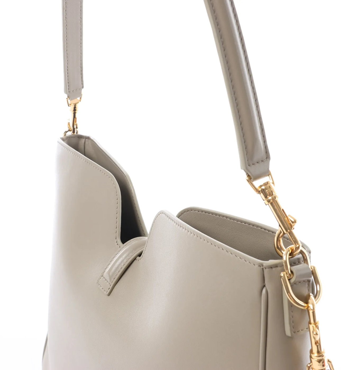 Celine Camille 16 Medium Leather 2Way Shoulder Bag in Beige