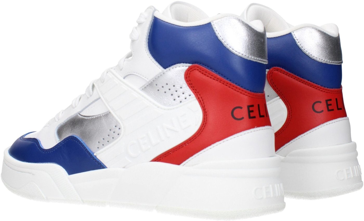 Celine White Leather Athletic Sneakers