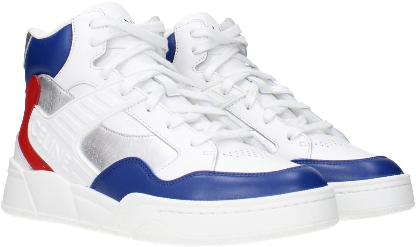 Celine White Leather Athletic Sneakers