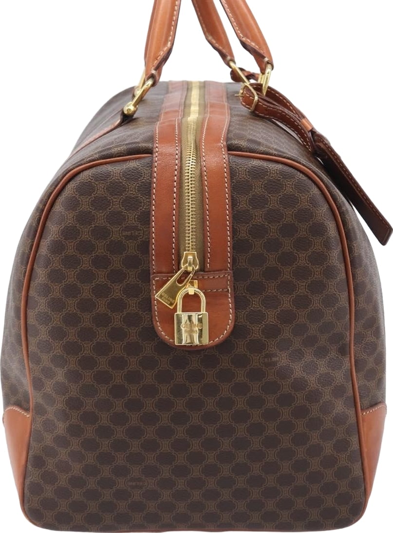 Celine Vintage Duffle Macadam Coated Canvas Large