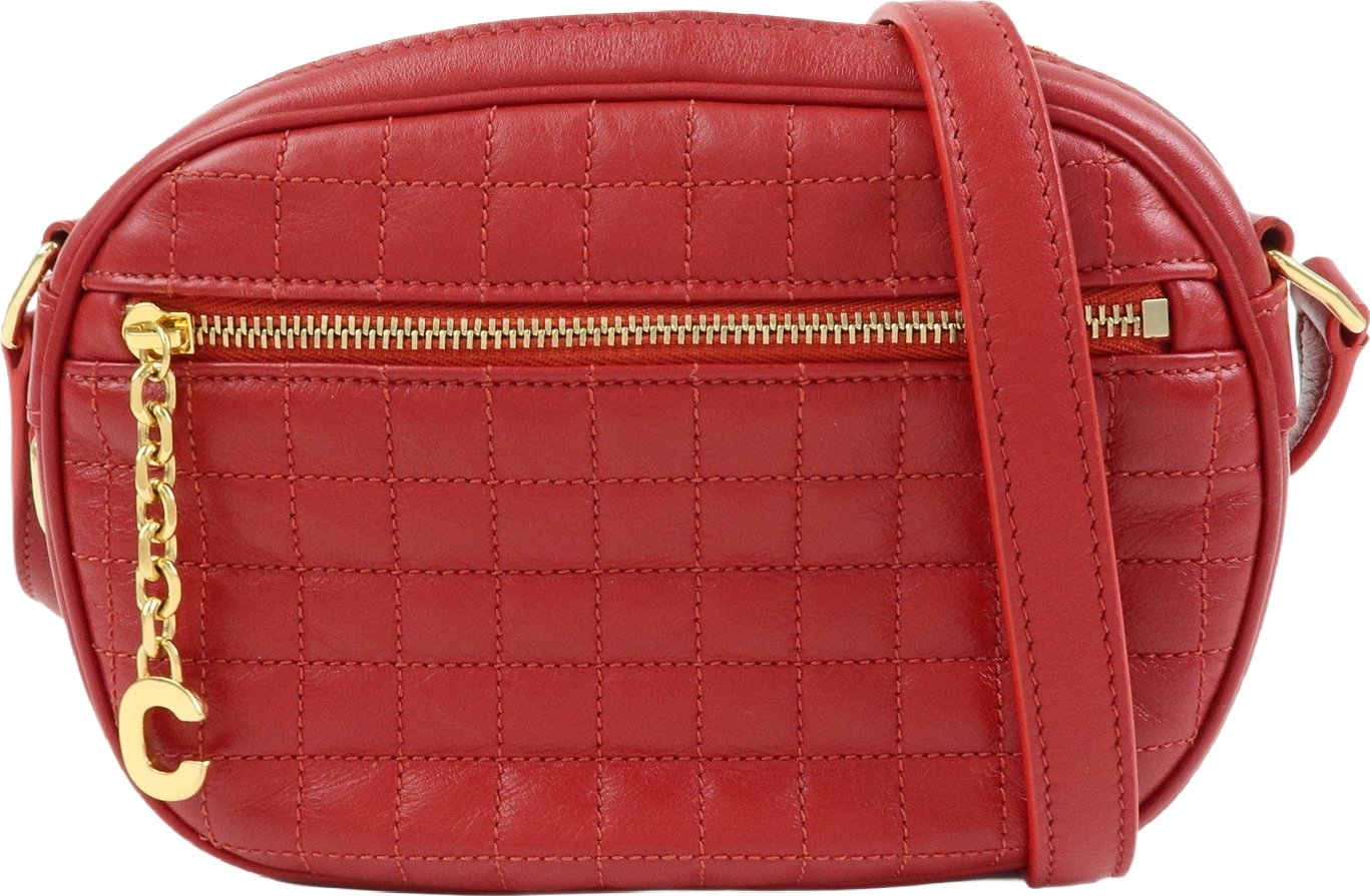 Celine C Charm Camera Quilted Leather Small