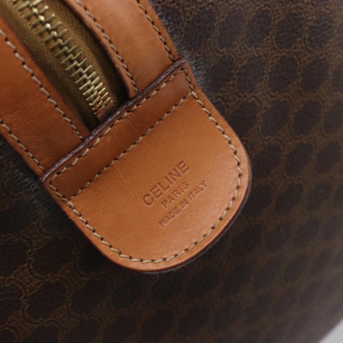 Celine Vintage Duffle Macadam Coated Canvas Large