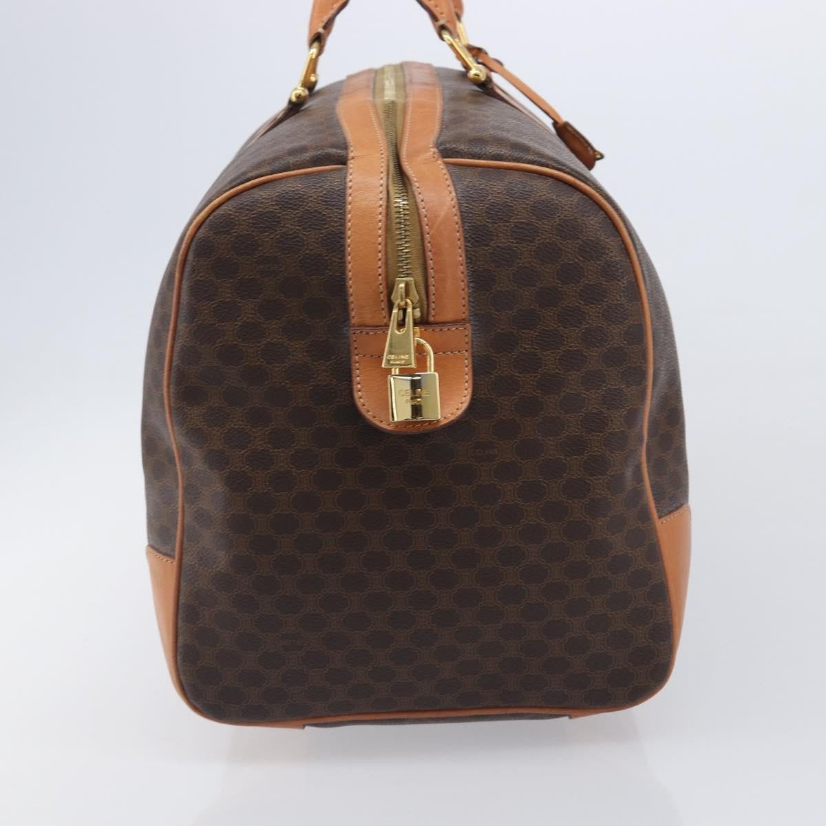 Celine Vintage Duffle Macadam Coated Canvas Large