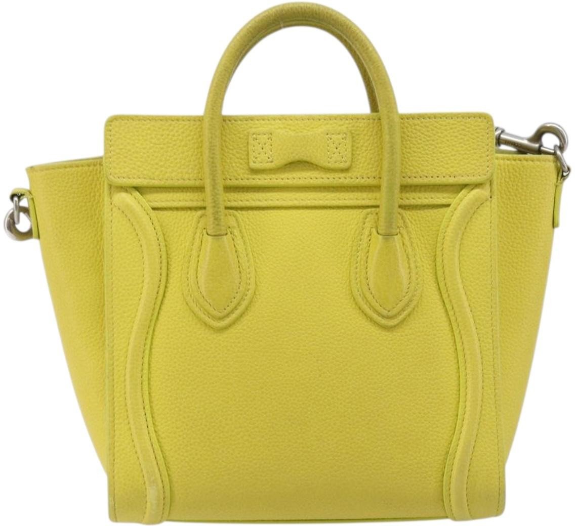 Celine Luggage Grainy Leather Nano