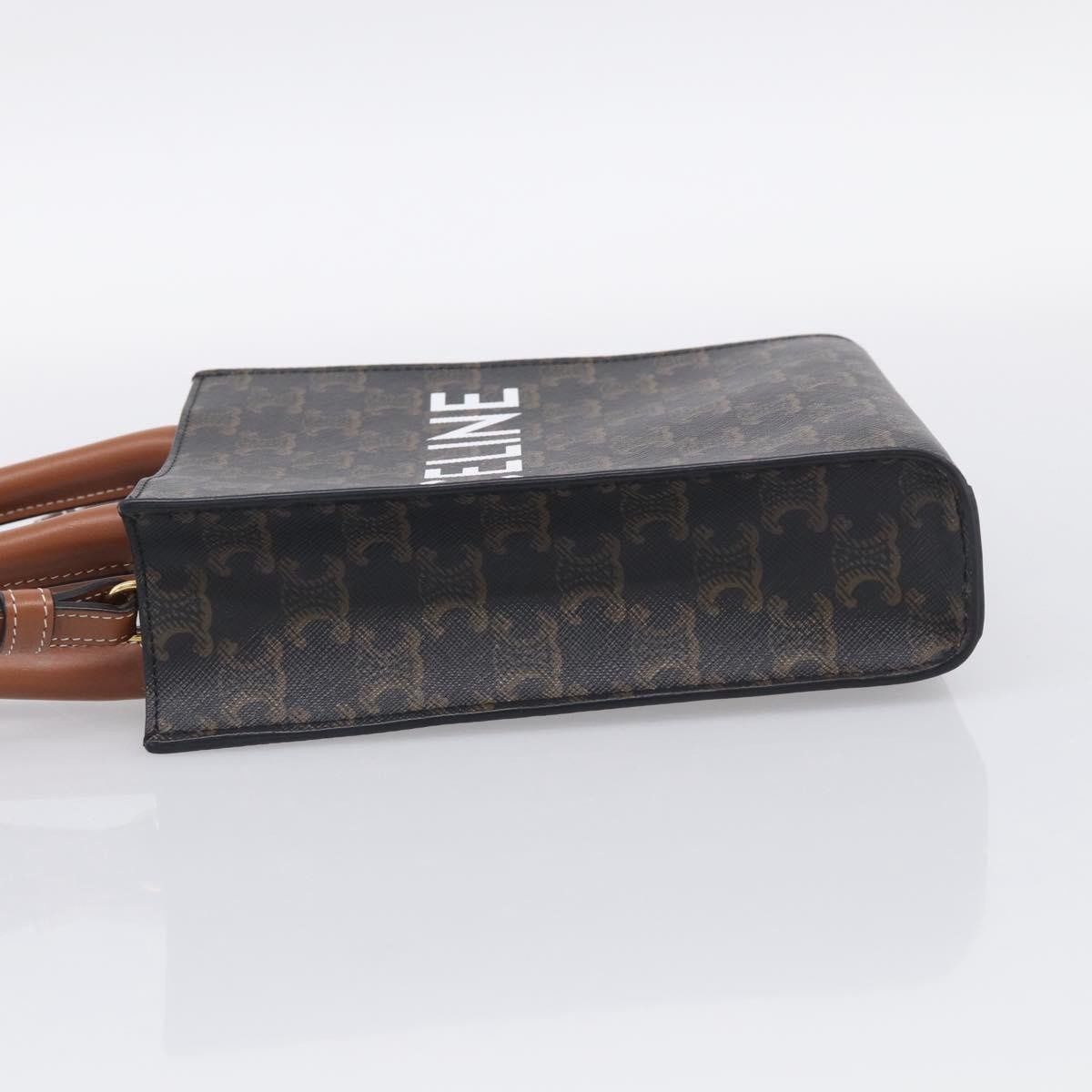 Celine Vertical Cabas Triomphe Coated Canvas Mini