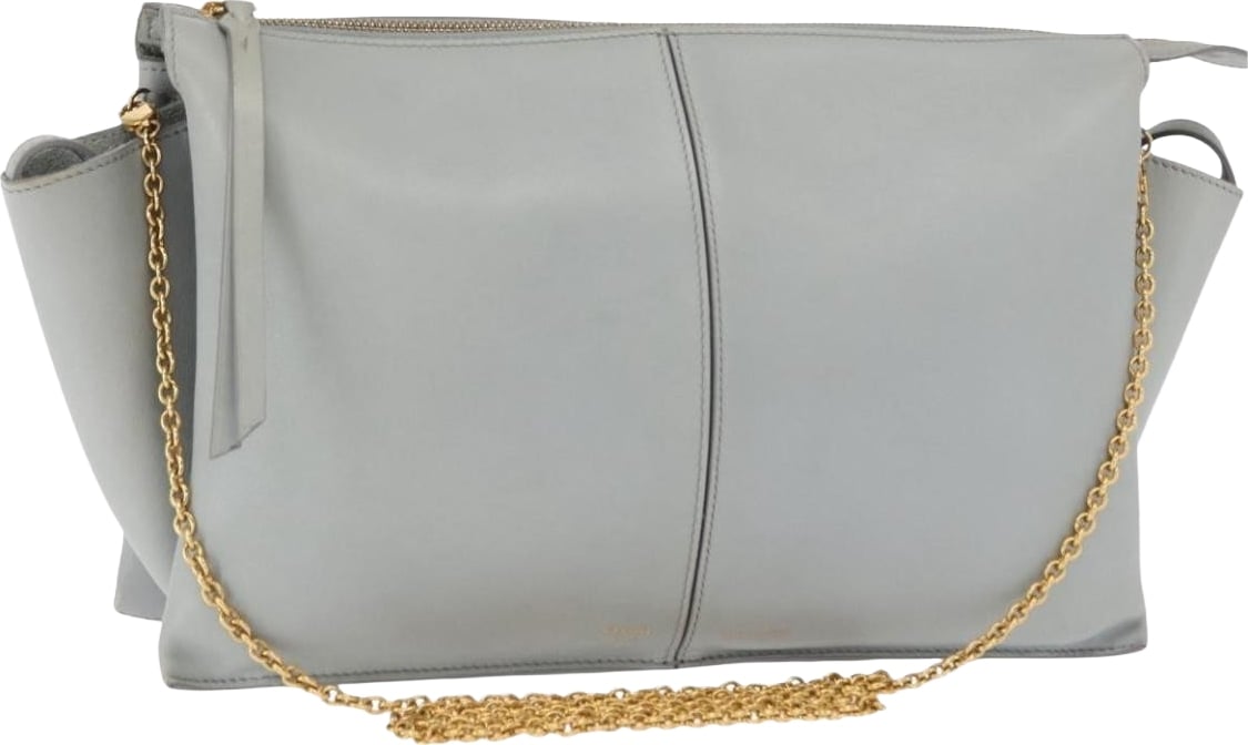 Celine Tri-Fold Clutch on Chain Smooth Leather