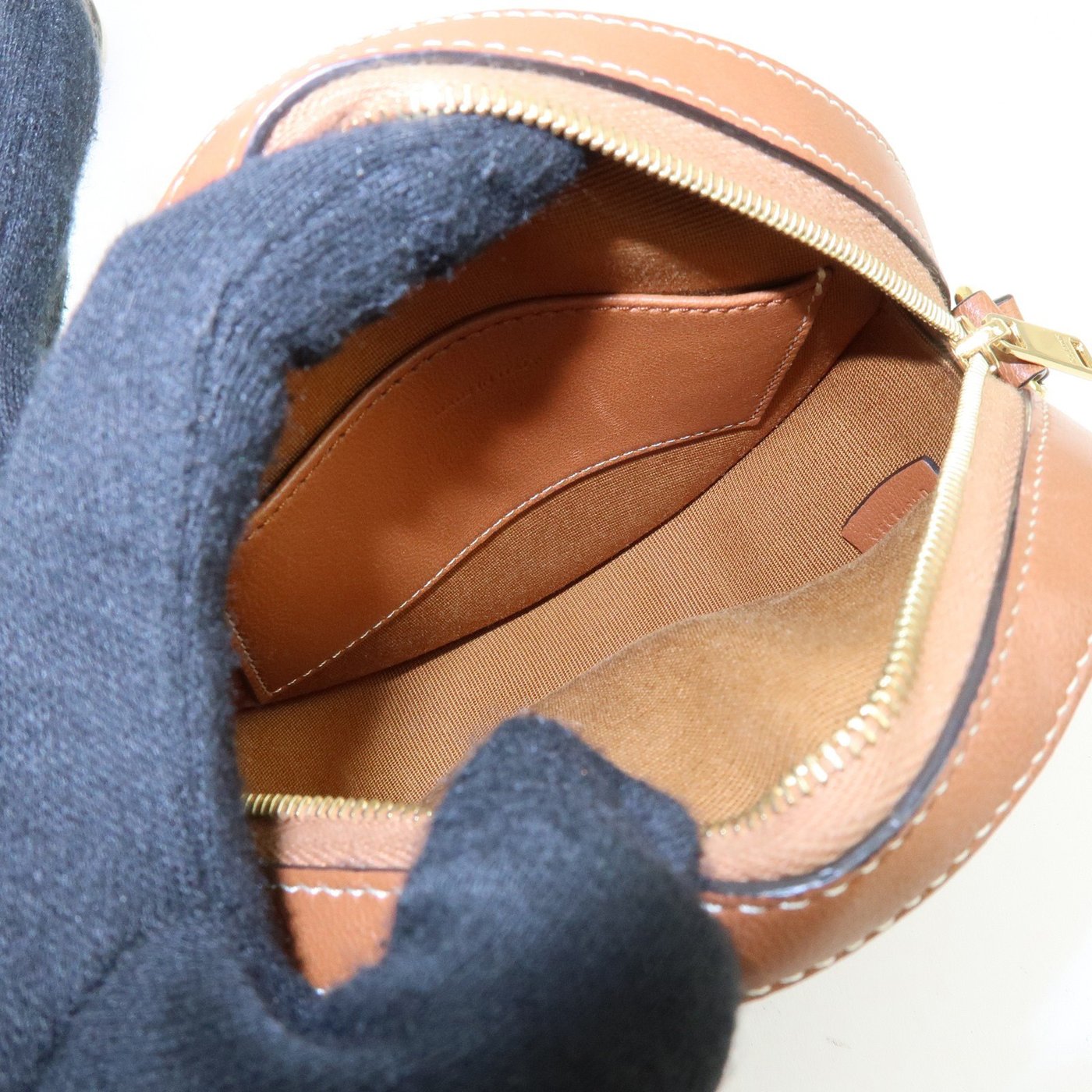 Celine Round Purse on Strap Triomphe Coated Canvas