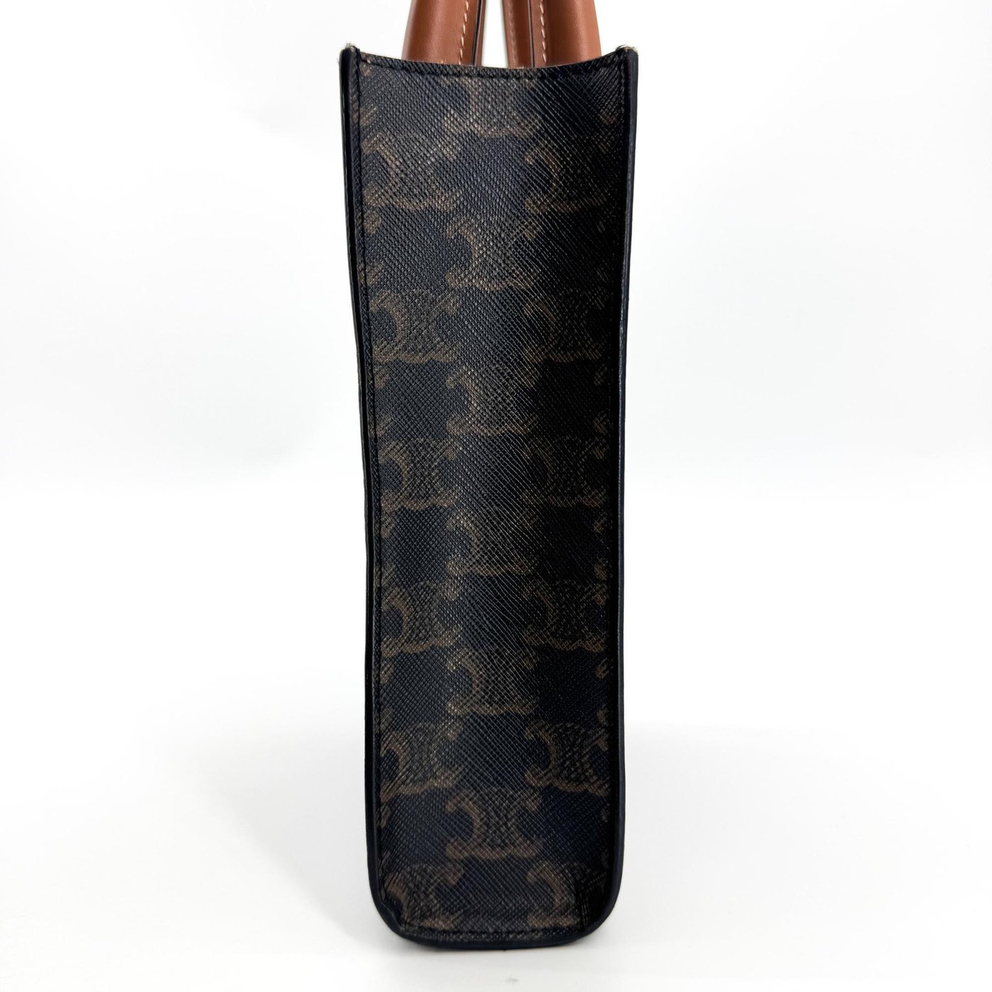 Celine Vertical Cabas Triomphe Coated Canvas Small