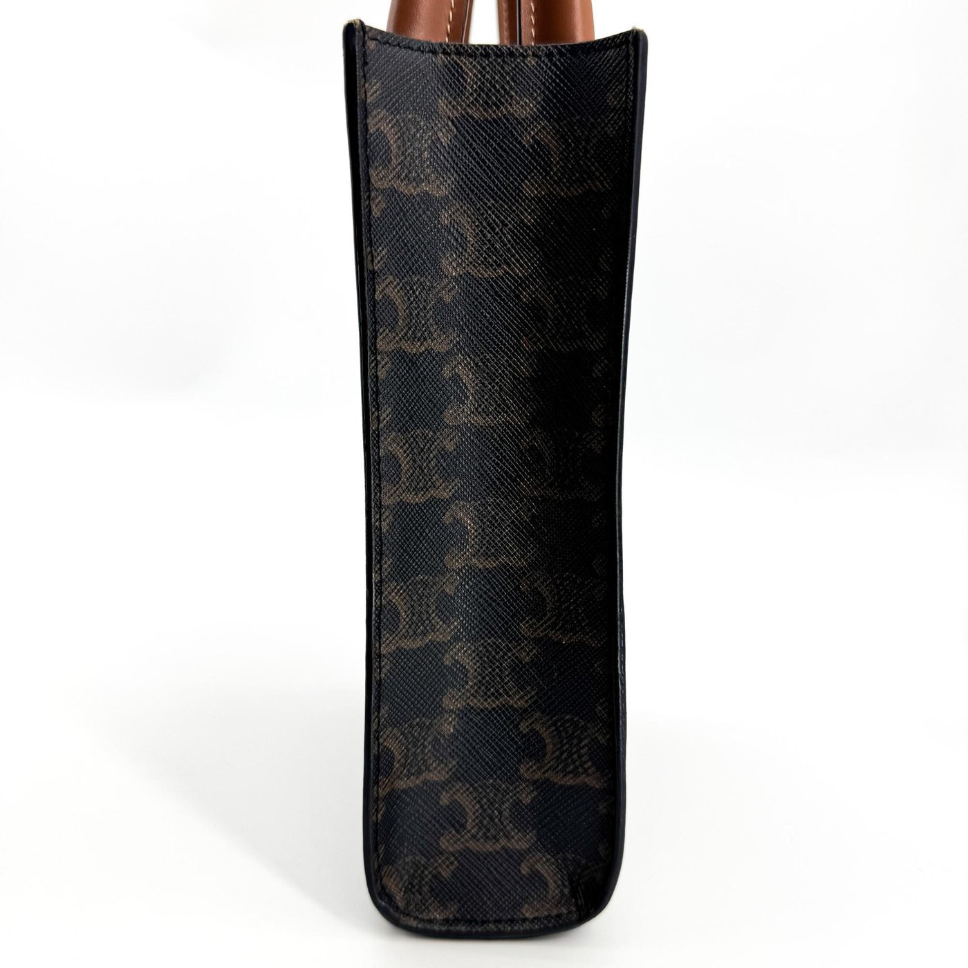 Celine Vertical Cabas Triomphe Coated Canvas Small
