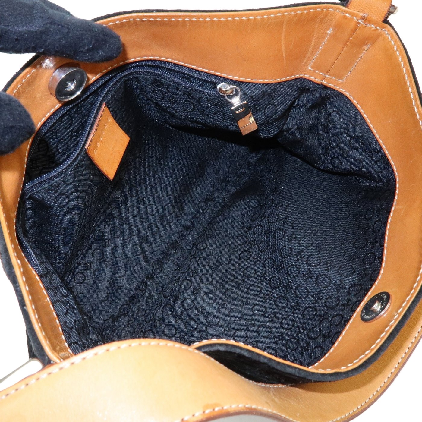 Celine C Macadam Shoulder Suede