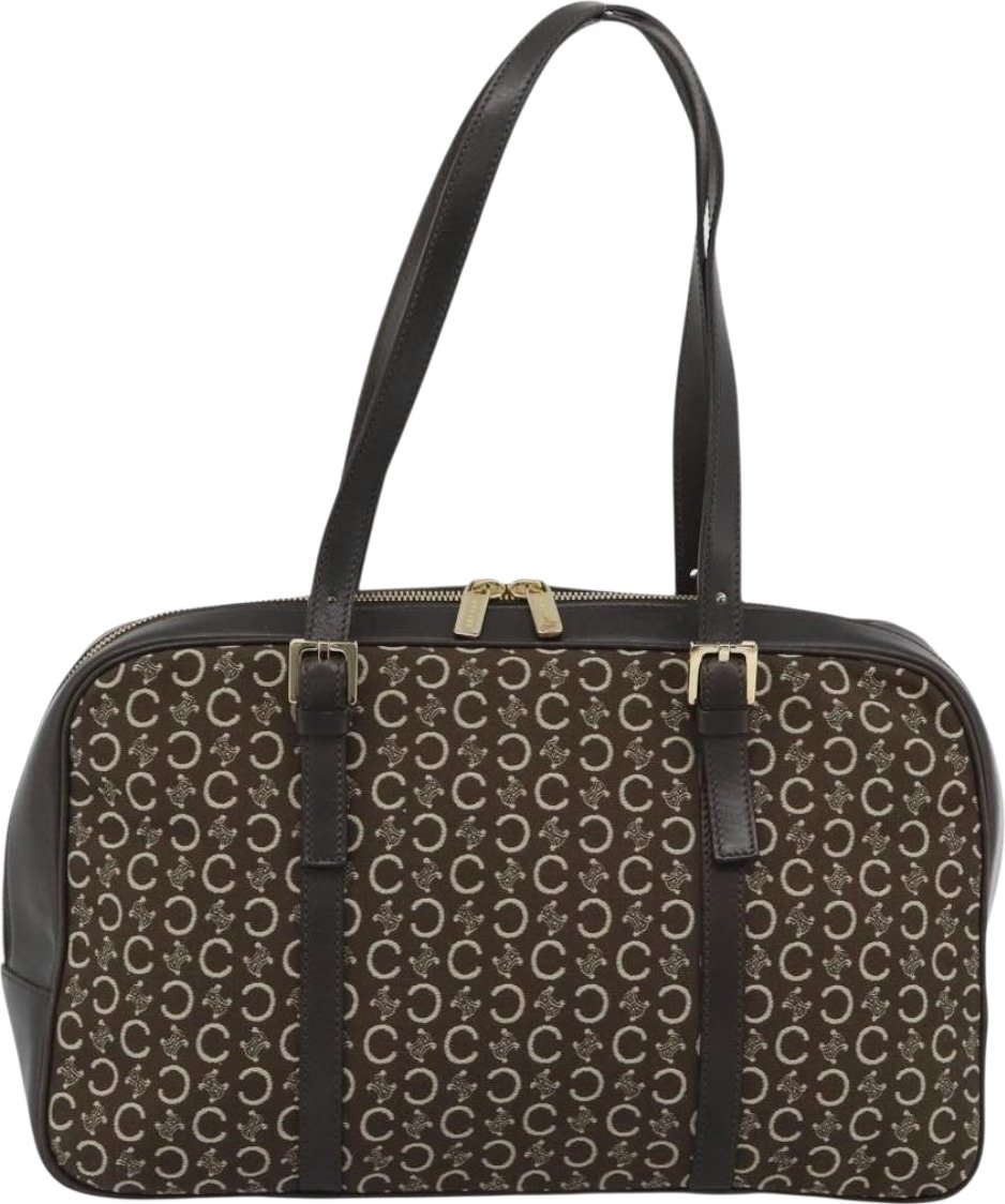 Celine C Macadam Canvas and Leather