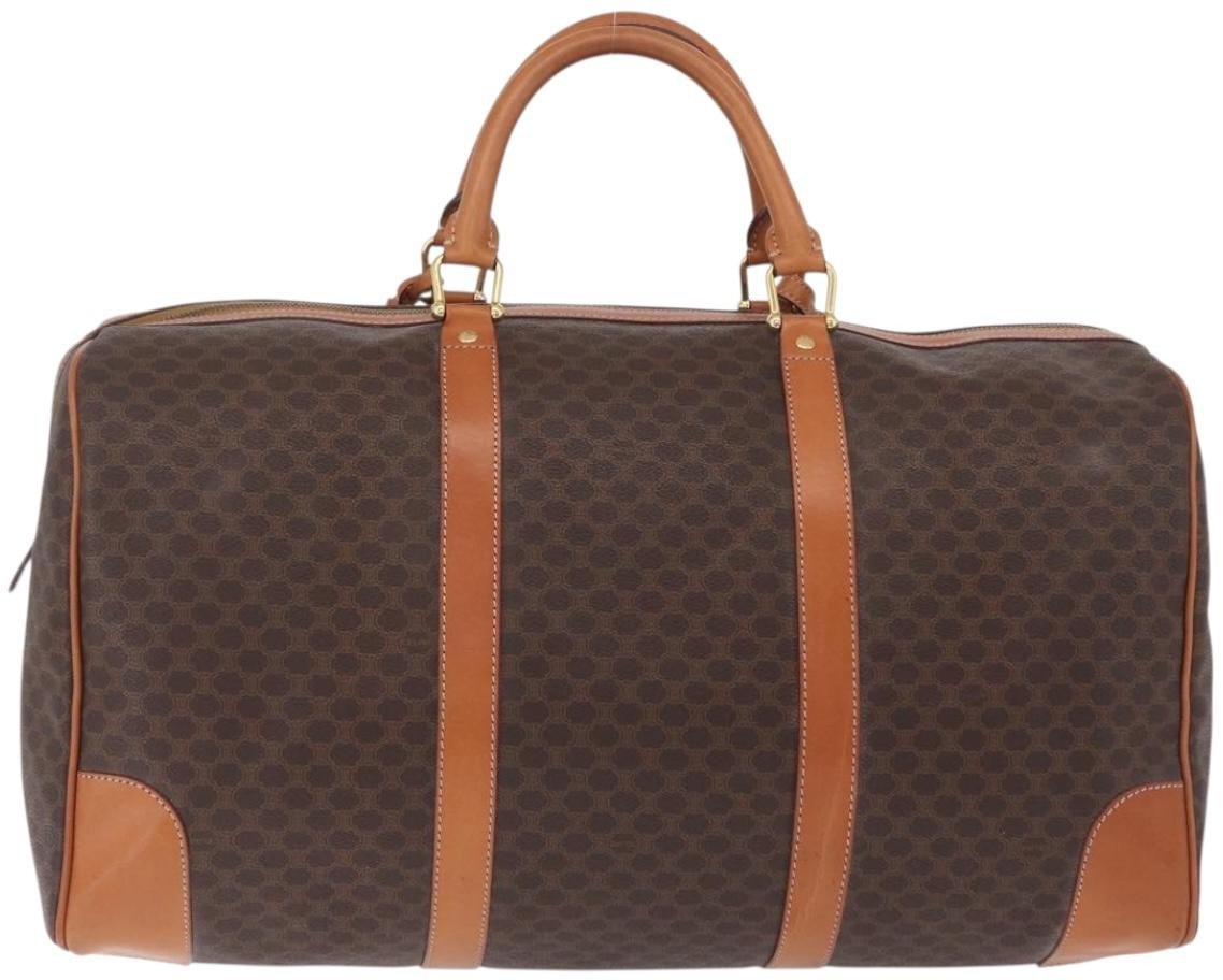 Celine Vintage Duffle Macadam Coated Canvas Large