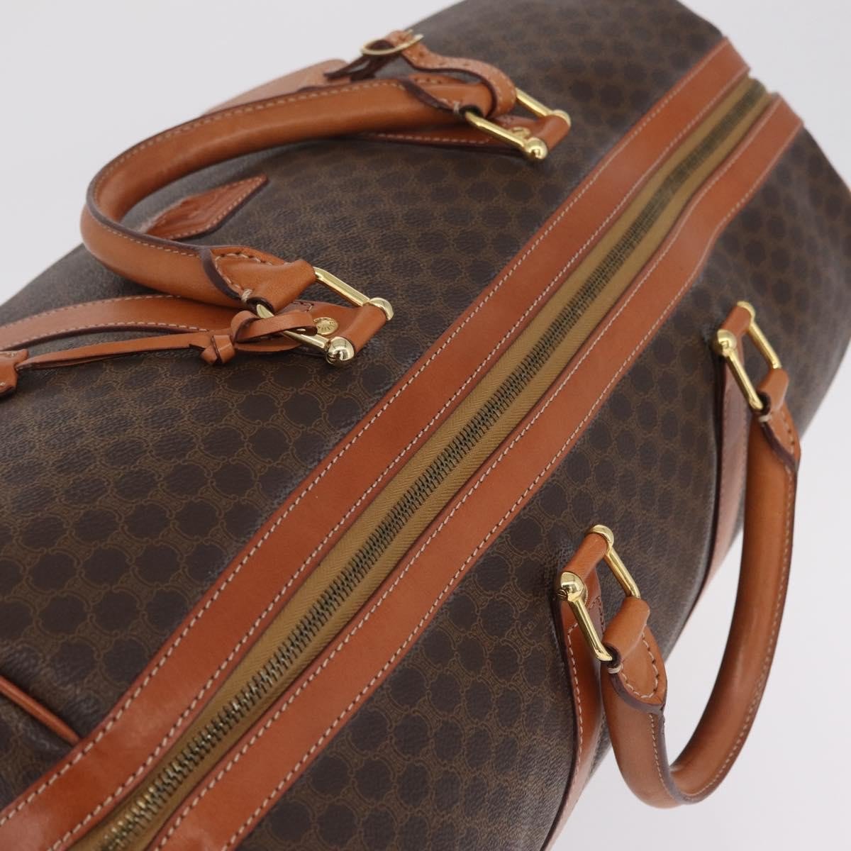 Celine Vintage Duffle Macadam Coated Canvas Large