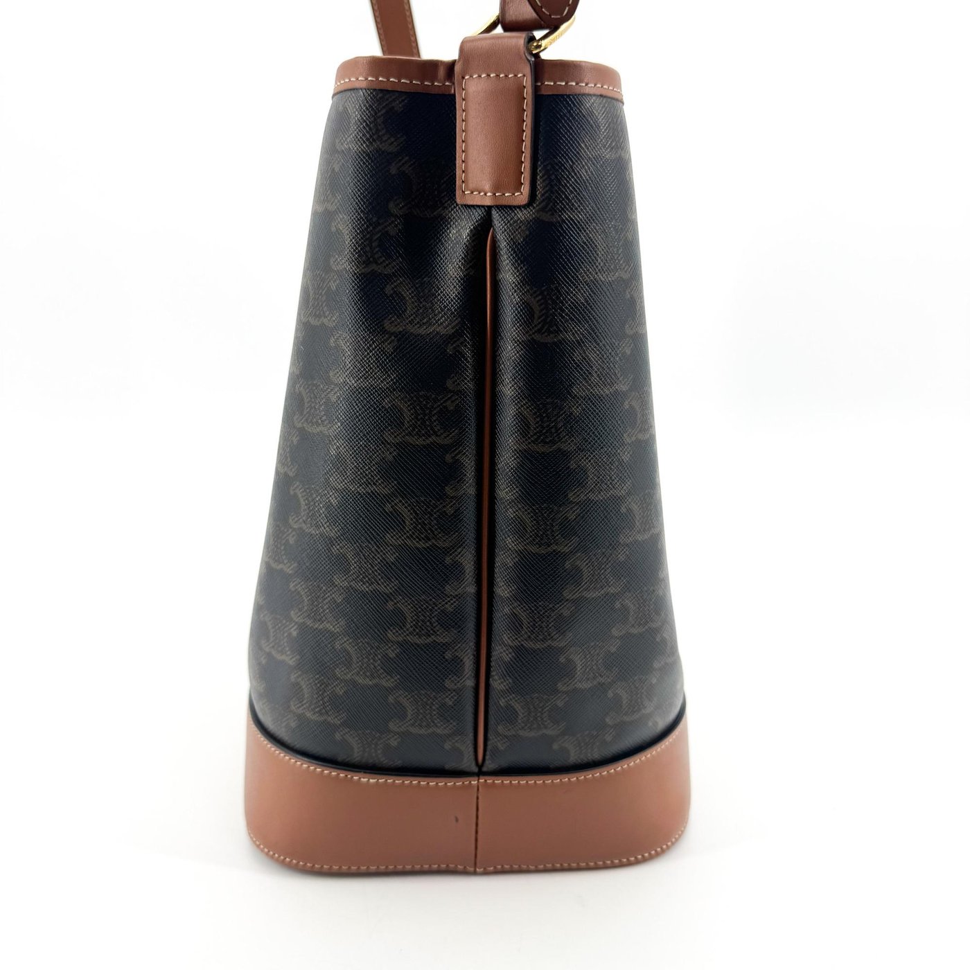 Celine Bucket Triomphe Coated Canvas Small