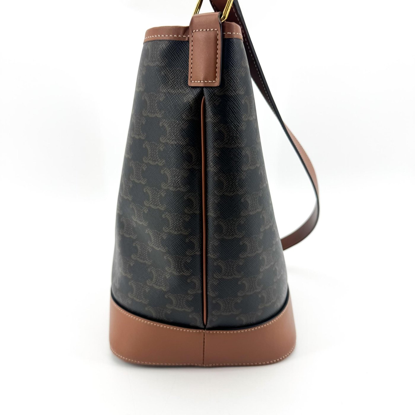 Celine Bucket Triomphe Coated Canvas Small