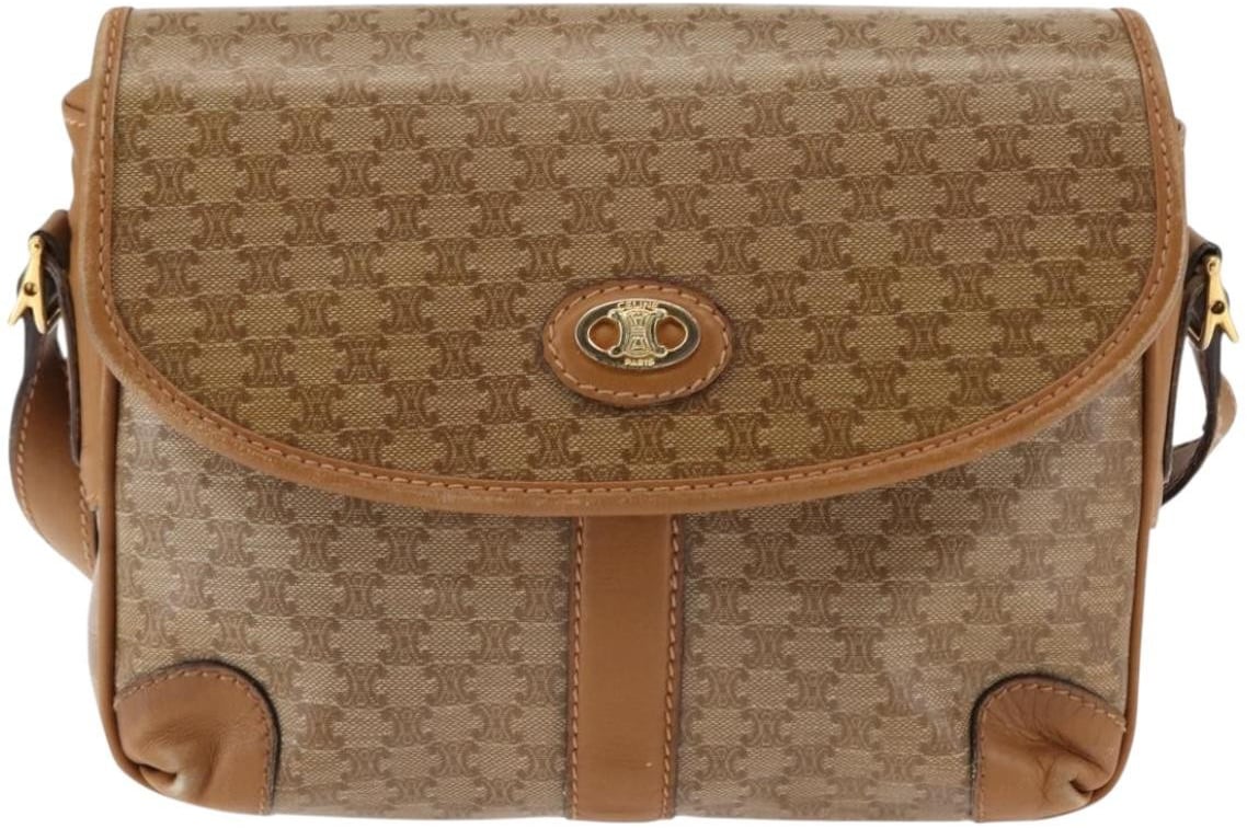 Celine Macadam Shoulder PVC Leather