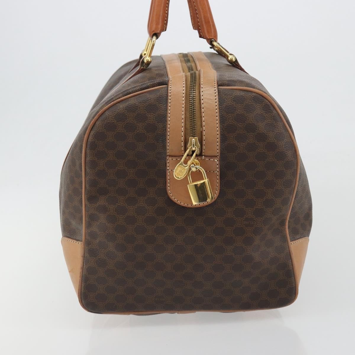 Celine Vintage Duffle Macadam Coated Canvas Large