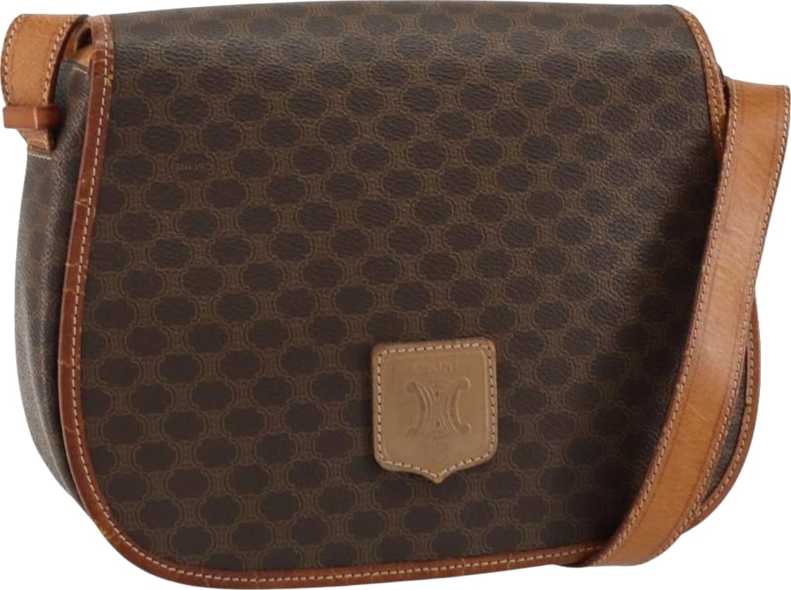 Celine Macadam Shoulder PVC Leather