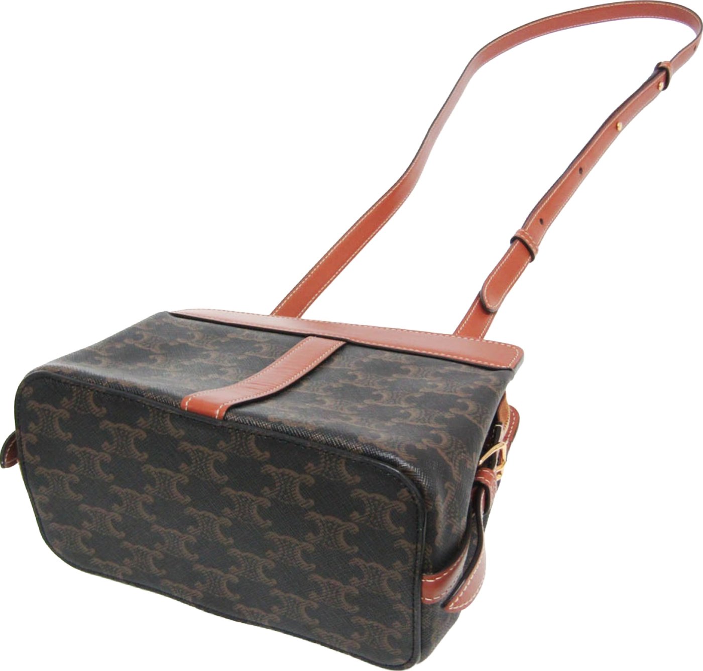 Celine Teen Cabas De France Triomphe Coated Canvas Small
