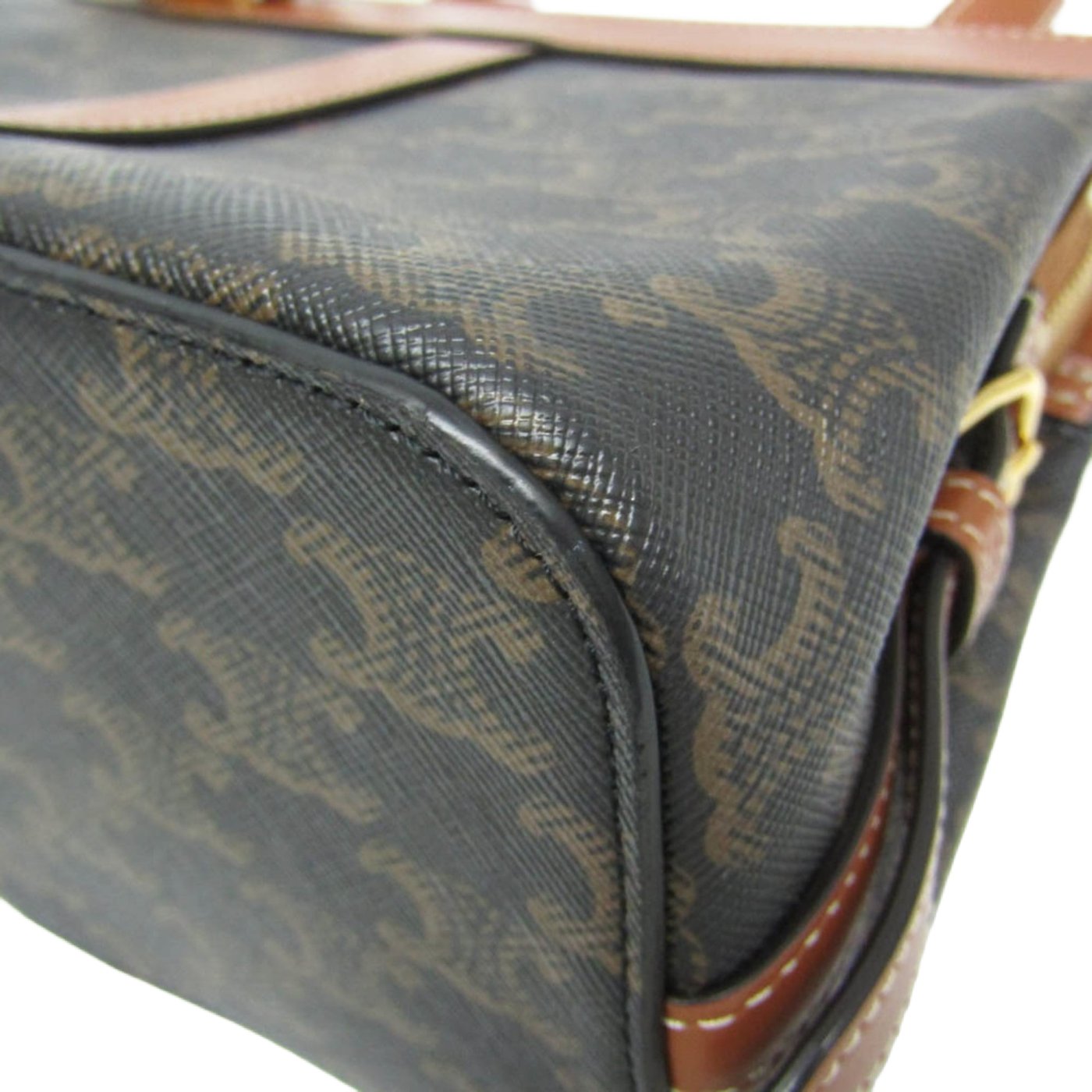 Celine Teen Cabas De France Triomphe Coated Canvas Small