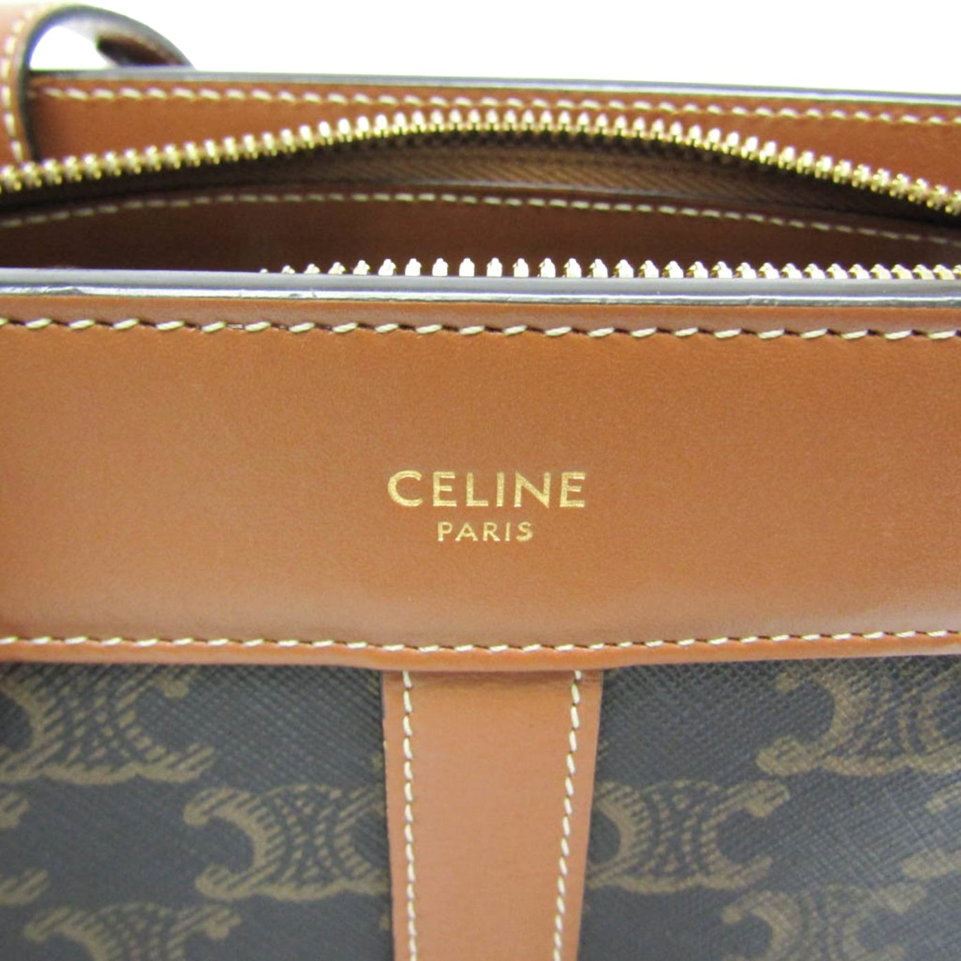 Celine Teen Cabas De France Triomphe Coated Canvas Small