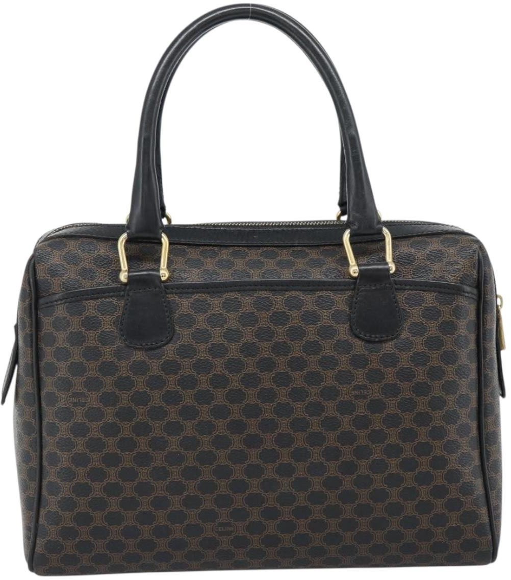 Celine Vintage Boston Macadam Coated Canvas Medium