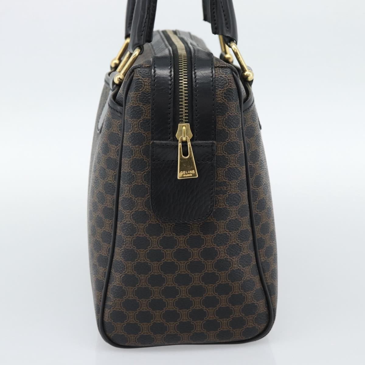 Celine Vintage Boston Macadam Coated Canvas Medium
