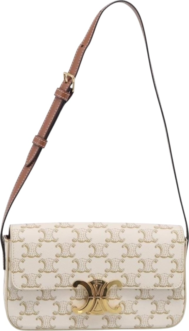 Celine Triomphe East-West Triomphe Coated Canvas