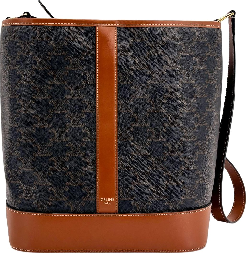 Celine Bucket Triomphe Coated Canvas Medium