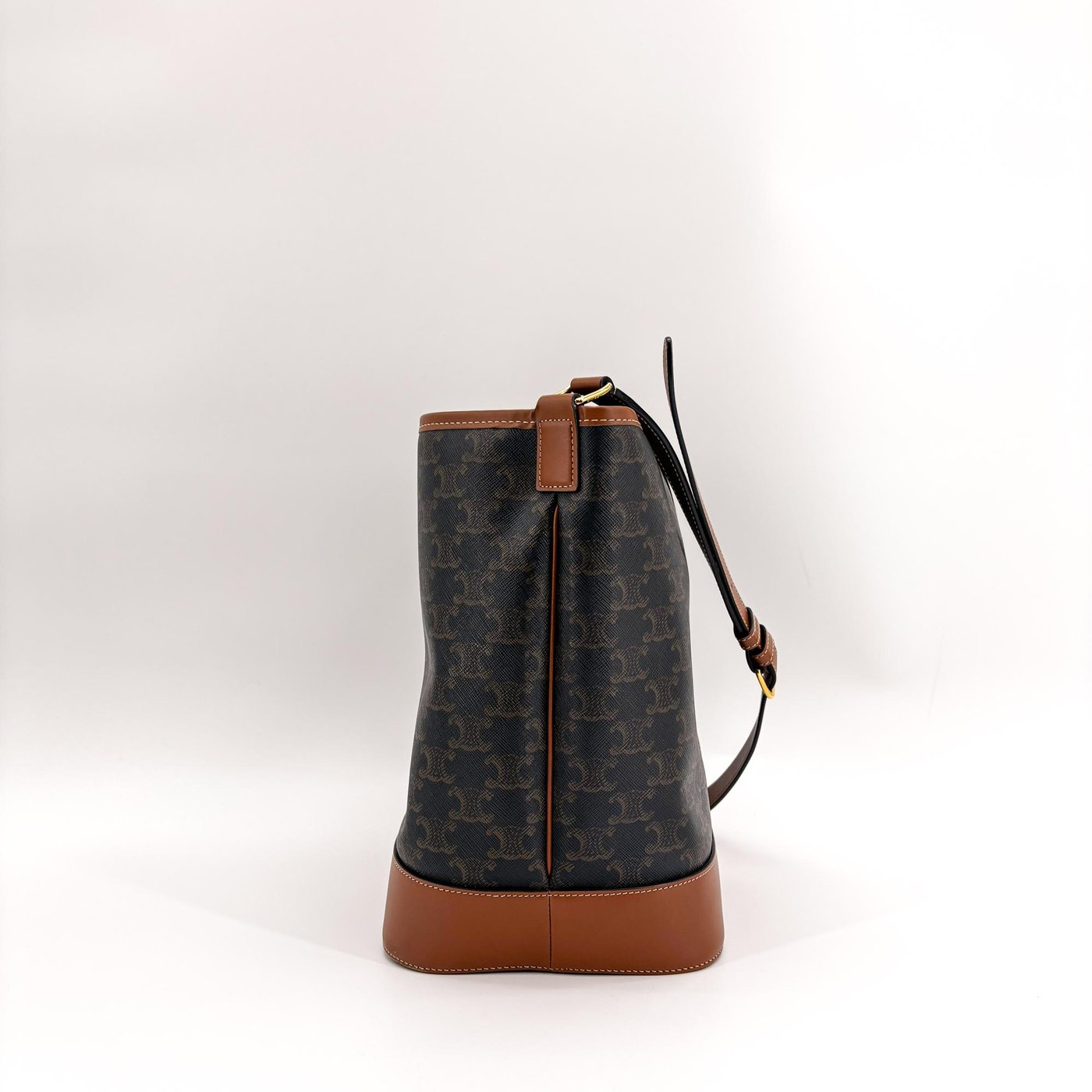 Celine Bucket Triomphe Coated Canvas Medium