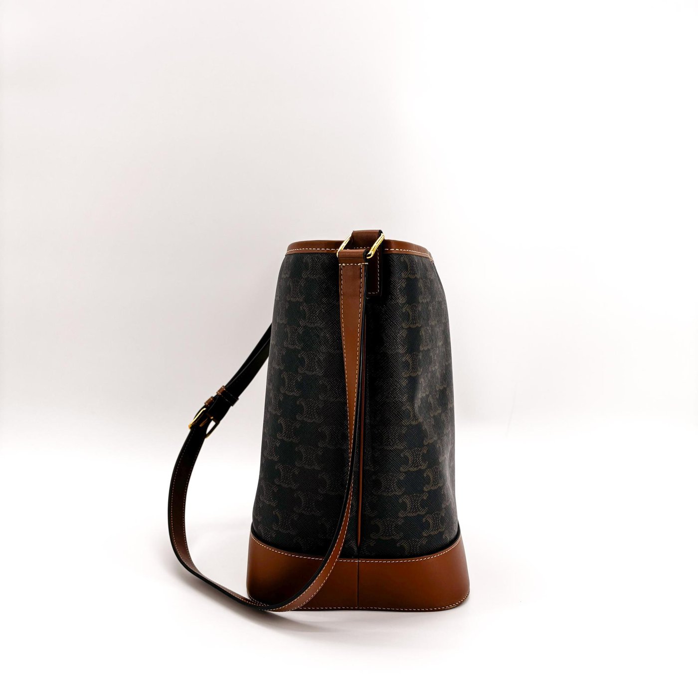 Celine Bucket Triomphe Coated Canvas Medium