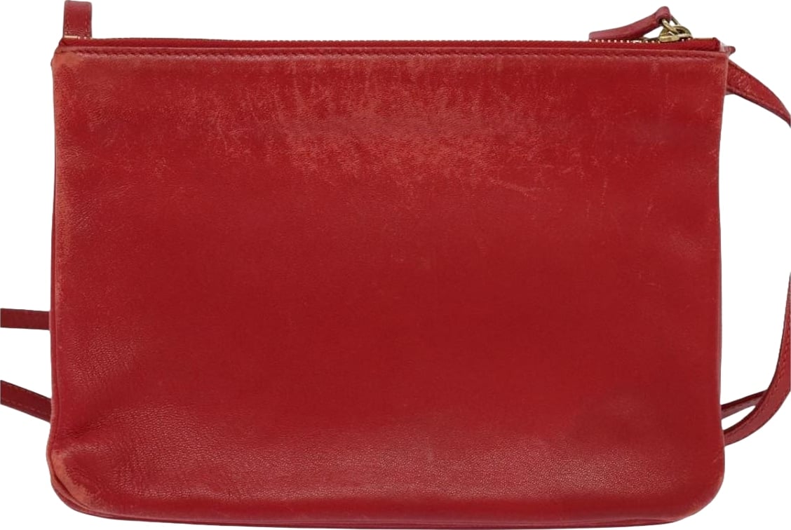 Celine Trio Zip Clutch Leather