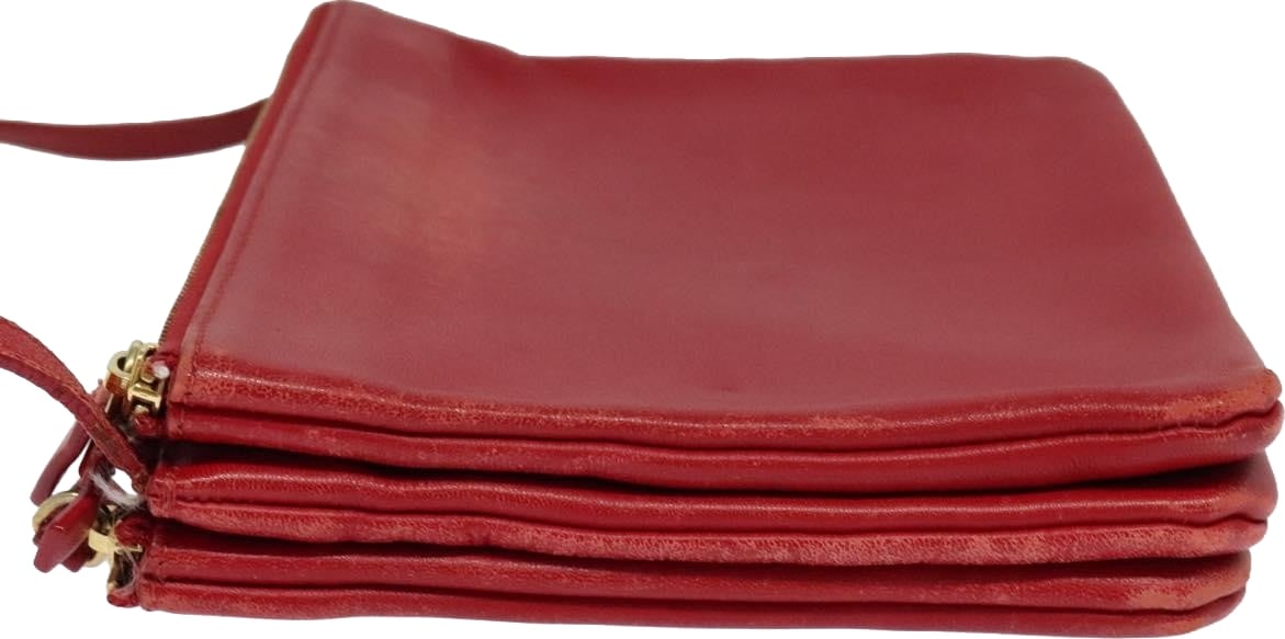 Celine Trio Zip Clutch Leather