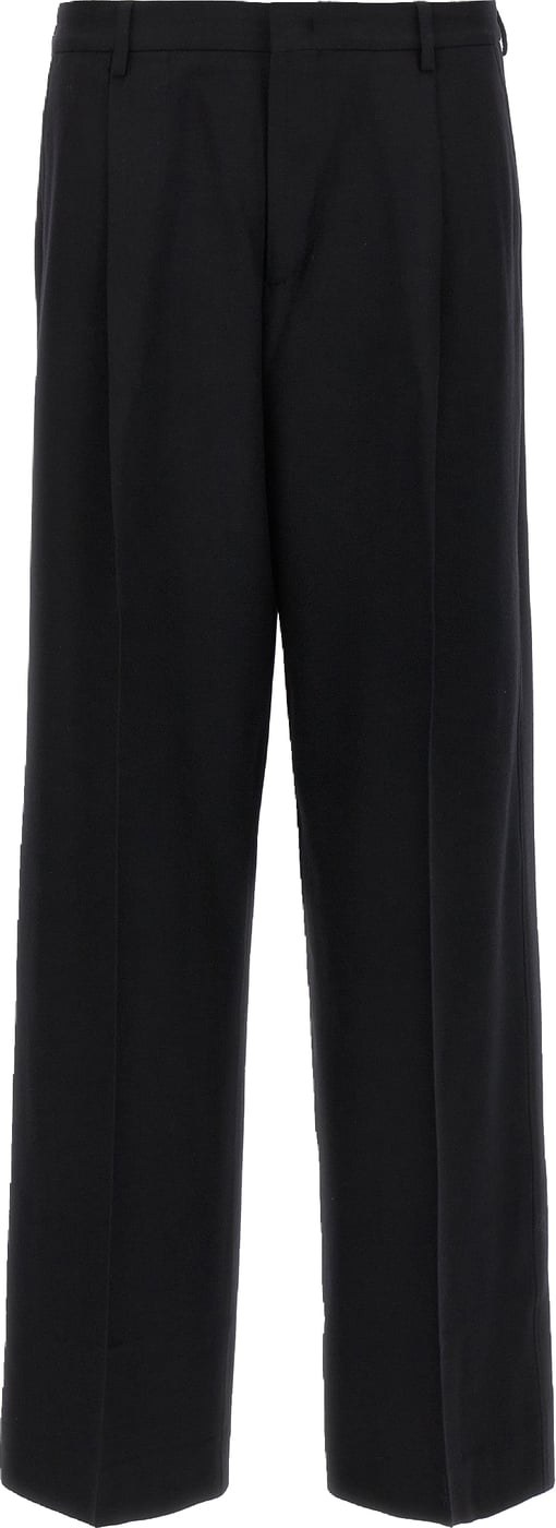 CELLAR DOOR Black Virgin Wool Dress Pants