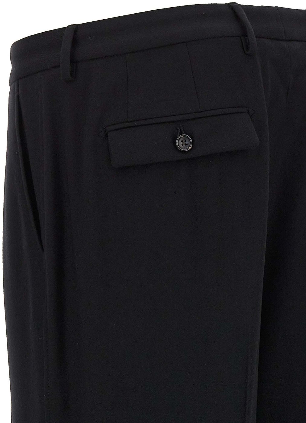 CELLAR DOOR Black Virgin Wool Dress Pants