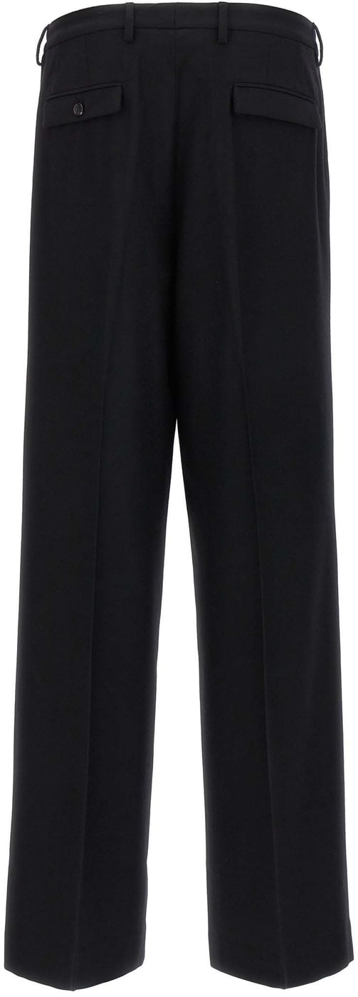 CELLAR DOOR Black Virgin Wool Dress Pants