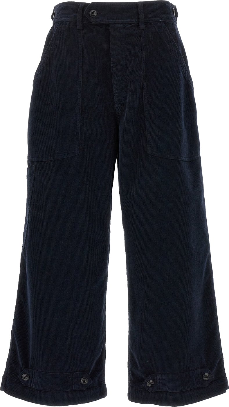 CELLAR DOOR Blue Cotton Casual Pants