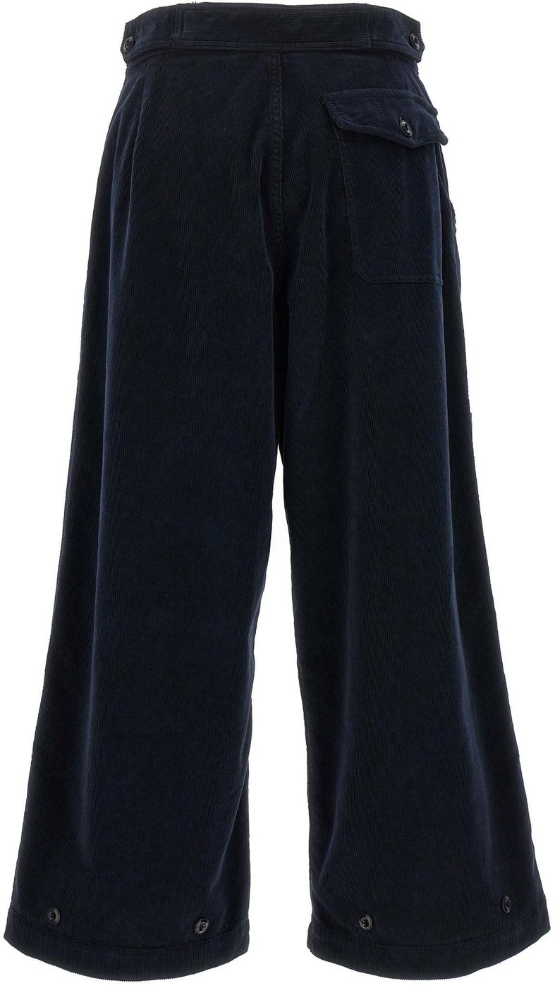 CELLAR DOOR Blue Cotton Casual Pants