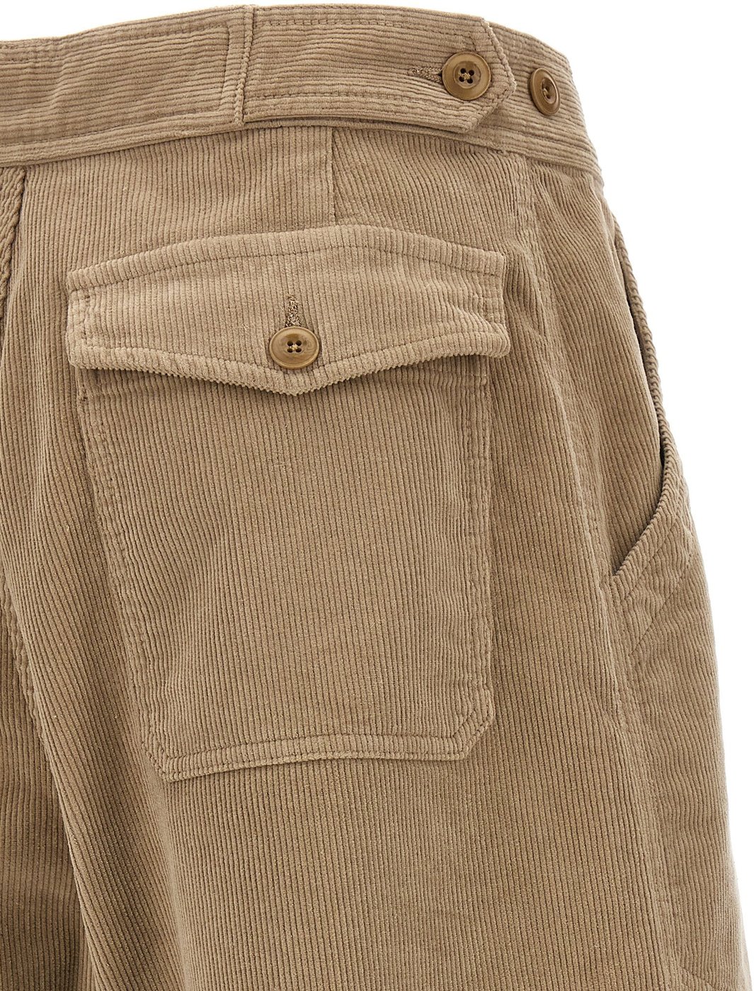 CELLAR DOOR Beige Cotton Casual Pants