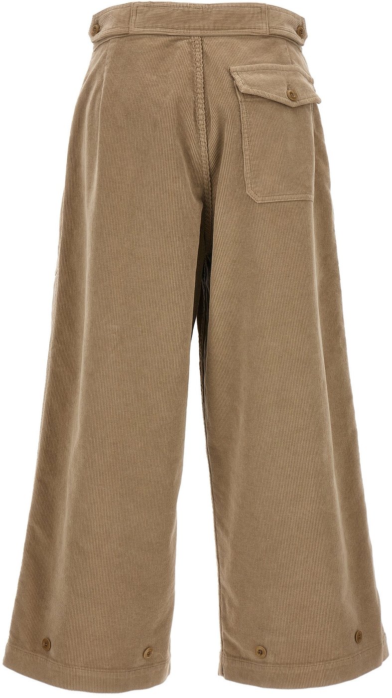 CELLAR DOOR Beige Cotton Casual Pants
