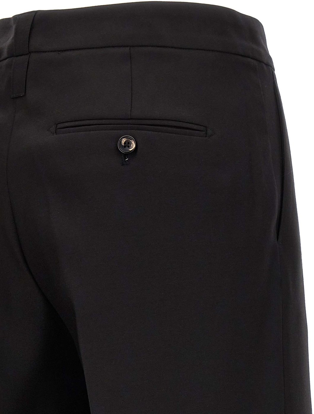 CELLAR DOOR Black Virgin Wool Dress Pants