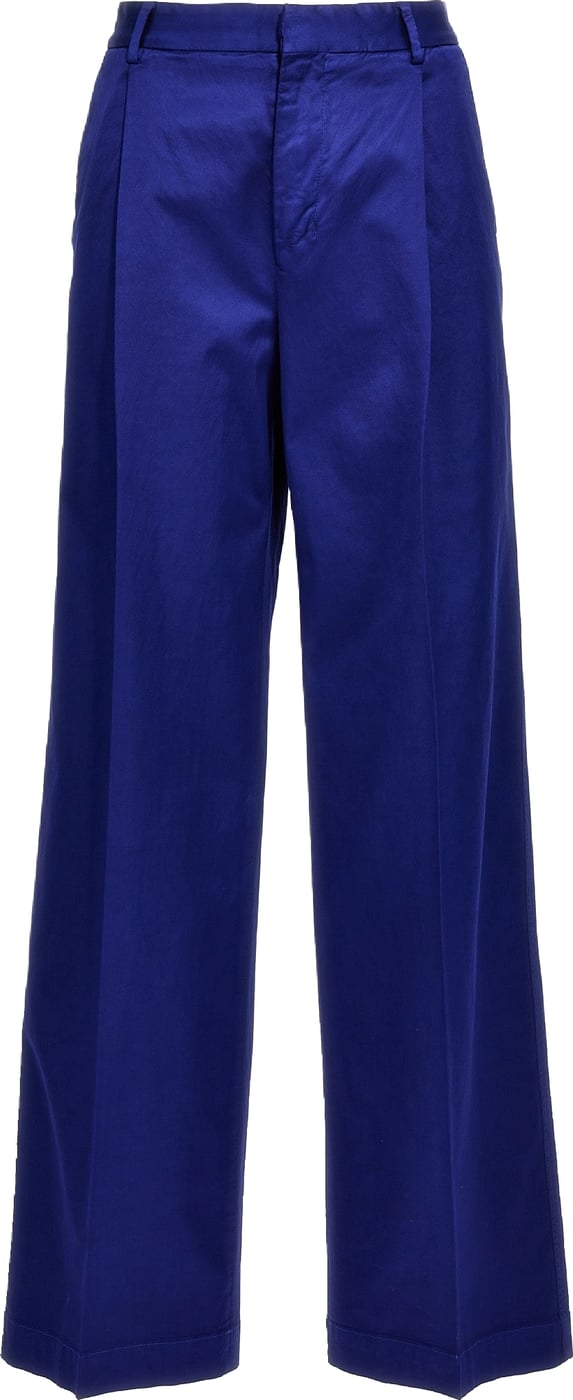 CELLAR DOOR Blue Cotton Casual Pants