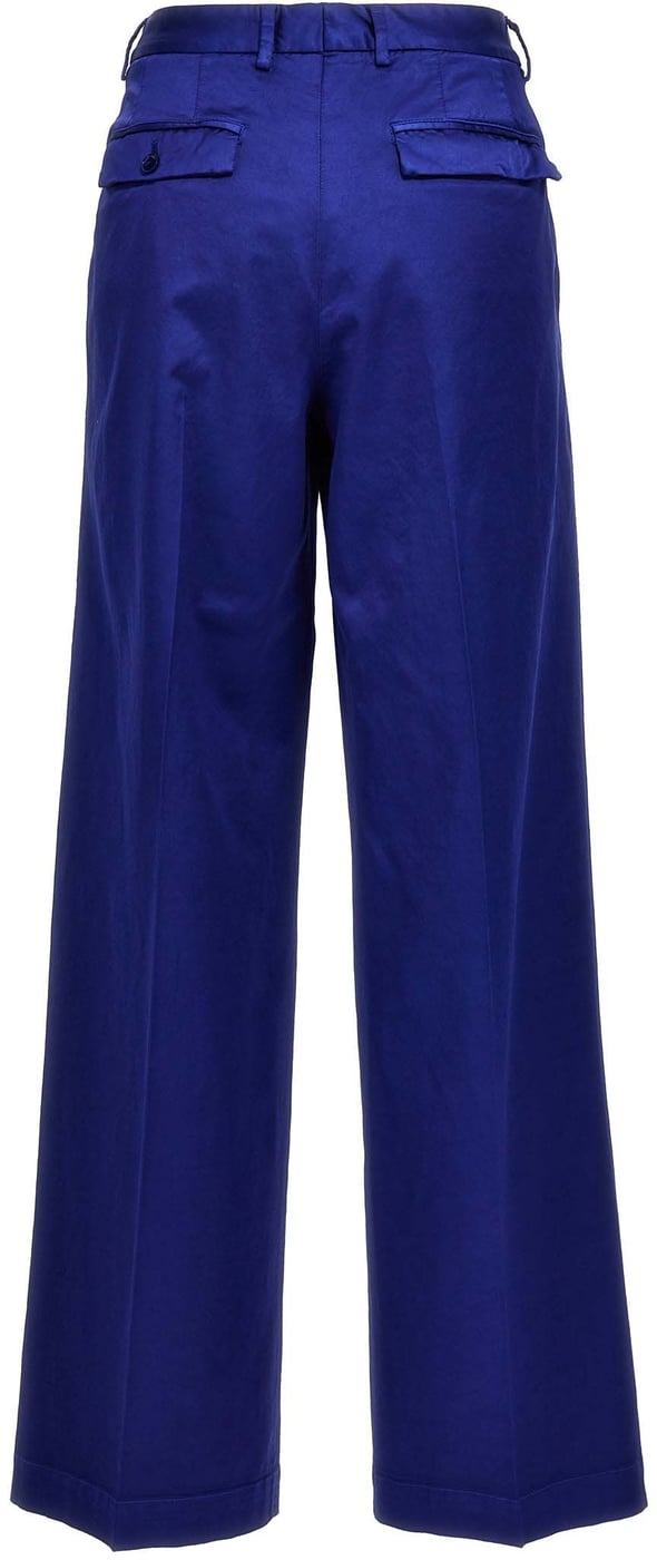 CELLAR DOOR Blue Cotton Casual Pants