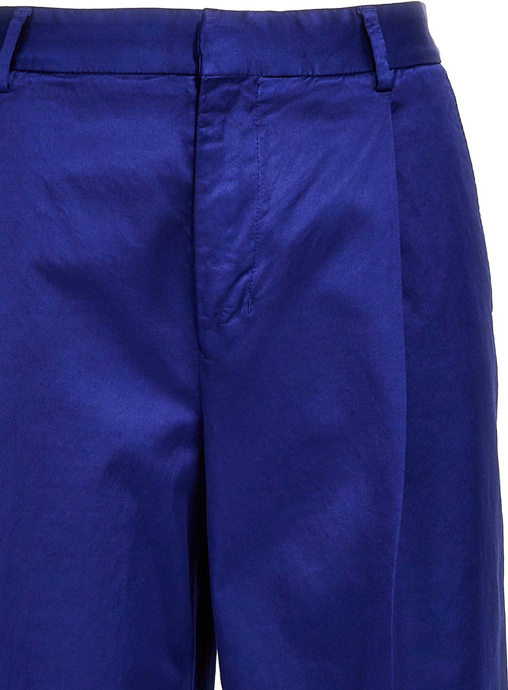 CELLAR DOOR Blue Cotton Casual Pants