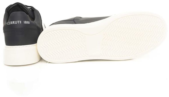 Cerruti 1881 Blue Cowhide Men Sneaker