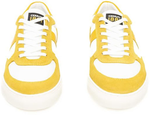 Cerruti 1881 Yellow Cowhide Men Sneaker
